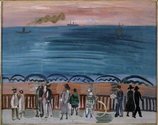 "A praia de Sainte-Adresse