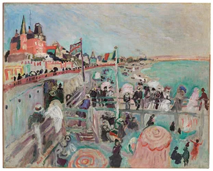 A praia de Le Havre