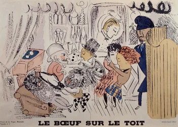 Le Boeuf sur le Toit, ilustração do primeiro número de "La Vogue Musicale