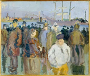 Cais de Rouen (pintura sobre tela)