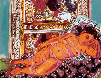 Pintura "Nu Reclinado" de Raoul Dufy (1877-1953)