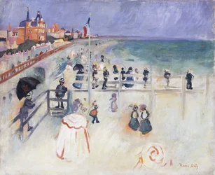 A praia de Sainte-Adress; La Plage de Sainte-Adress, c.1905 (óleo sobre tela)