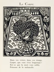 A Carpa, ilustração de "O Bestiário ou Procissão de Orfeu