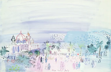 O Casino de Nice, c.1936 (guache e aguarela sobre papel)