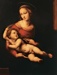 Bridgewater Madonna (Madonna e Criança) de Raphael Sanzio (1483-1520), óleo sobre tela, 81x56 cm