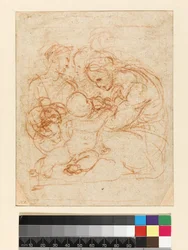 A Sagrada Família, c.1510-12 (giz no papel)