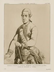 Barão Gideon de Laudon, general austríaco, por volta de 1790