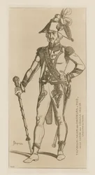 Tambor Maior dos caçadores um malhado da guarda consular, 1802-04