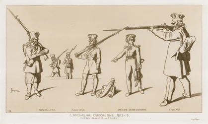Landwehr prussiano, 1813-15.