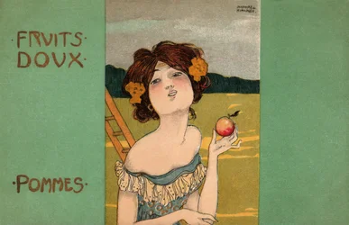 Apanha de maçãs, c.1900 (ilustração)