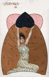 Mulher em estilo Secessão, c.1900 (ilustração)