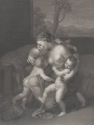 Caridade com três filhos pequenos, 1795.