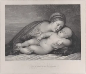 A Madonna abraçando o menino Jesus adormecido, 1797.