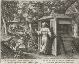 São Bartolomeu como Eremita Eremitas (título da série) Oraculum Anachoreticum (título da série)