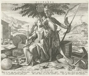 Espanha com Juno e Marte
Hispânia (título sobre o objecto)
Representações alegóricas dos países europeus (título da série)