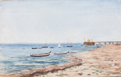 Praia de Arcachon (aguarela)