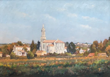 Bayon (Gironde), igreja (12º) (óleo sobre tela)