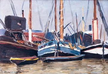 Barcos num porto