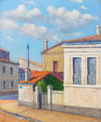 Rue a Bordeaux (pastel sobre papel)