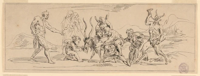 Bacchanalia com uma cabra