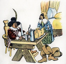 Ilustração de "Le Petit Poucet" para os Contos de Fadas de Charles Perrault (ilustração), cerca de 1920