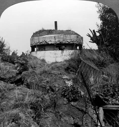Casamata alemã, Bullecourt, França, Primeira Guerra Mundial, 1917.
