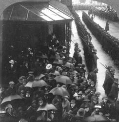 Guarda de honra na prefeitura, África do Sul, Primeira Guerra Mundial, c1914-c1918