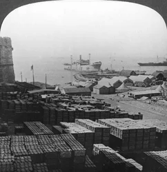 Lojas em Sedd el Bahr, Gallipoli, Turquia, Primeira Guerra Mundial, 1915