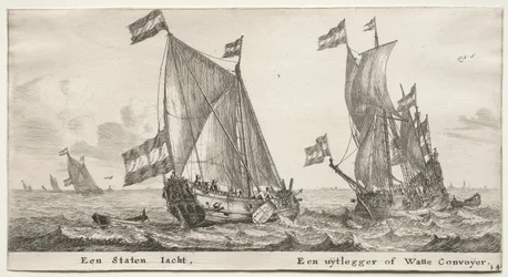 Navios de Amsterdã: Dutch Admiralty Yacht. Um navio de guarda.