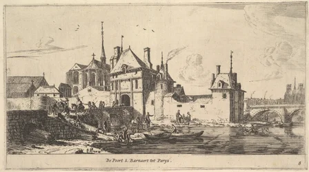 O portão de entrada de São Bernardo em Paris, século XVII.