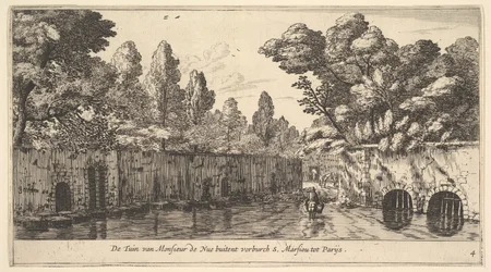 O jardim de M. de Nue Fora do subúrbio de S. Marceau, perto de Paris, século XVII.