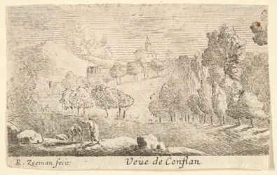 Veüe de Conflans, meados do século XVII.