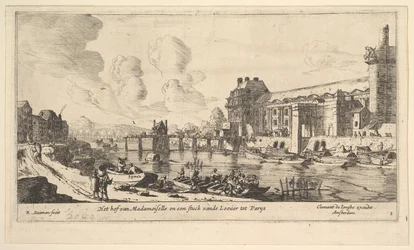 Vista do Louvre e das Tulherias, de Vistas de Paris e bairros, placa 1, século XVII.