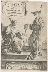Pedestal com um imperador em seu assento Página de rosto para: J. Schild, [Opera], 1656