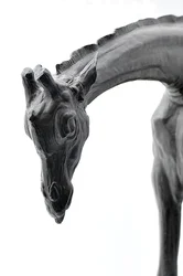 Grande girafa com cabeça abaixada, modelado em 1909-10, fundido antes de 1913 (bronze) (ver também 3084917-43)