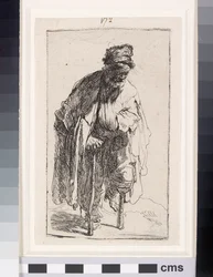Mendigo com perna de pau, c.1630 (gravura)