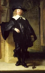 Retrato de corpo inteiro de um homem em pé