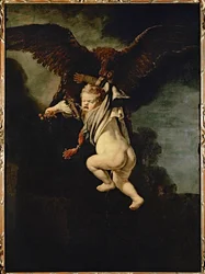 Ganimedes nas garras da águia (óleo sobre tela)