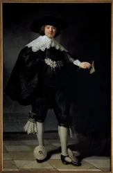 Retrato de Maertens Soolmans Pintura de Harmensz Van Rijn Rembrandt (1606-1669) 1634 Colecção privada - Retrato de Maertens Soolmans. Pintura de Harmensz Van Rijn Rembrandt (1606-1669)