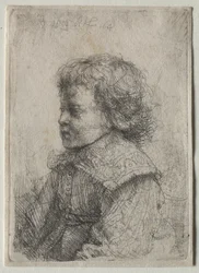 Retrato de um rapaz de perfil