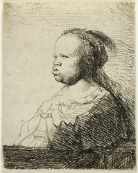 A mulher negra branca, cerca de 1630