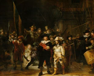 A Companhia de Frans Banning Cocq e Willem van Ruytenburgh, conhecida como a "Vigilância Nocturna".