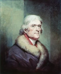 Retrato de Thomas Jefferson (1743 - 1826) por Peale Rembrandt (1778 - 1860).