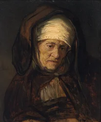 Cabeça de uma mulher idosa, 16551660.