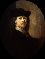 Autorretrato com fundo arquitetônico, ca 1639.