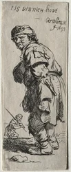 Um camponês chamando: está muito frio, 1634.