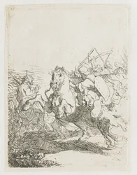 Uma batalha de cavalaria