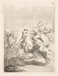 Uma batalha de cavalaria
