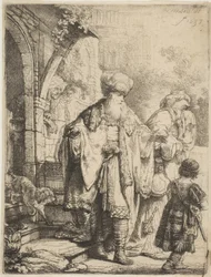 Abraão expulsando Agar e Ismael, 1637.
