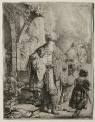 Abraão expulsando Hagar e Ismael, 1637.